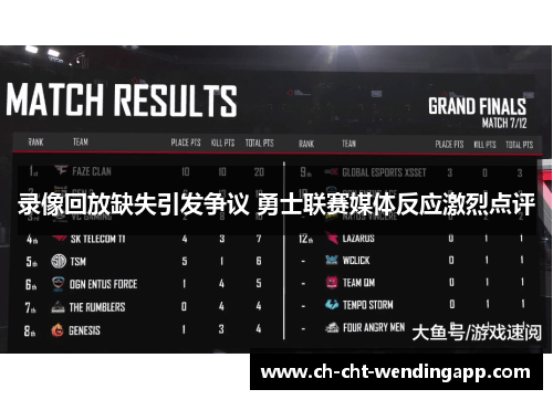 录像回放缺失引发争议 勇士联赛媒体反应激烈点评